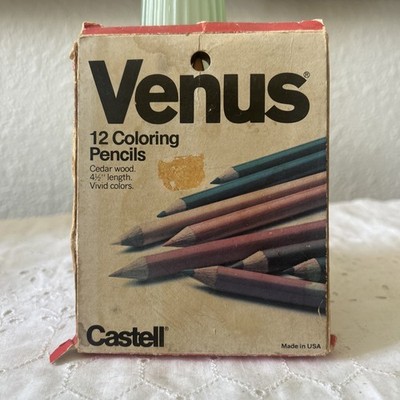 Coloray Vintage Coloring Pencils Faber Castell Venus Paradise, Set of 12 Vintage