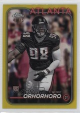 2024 Topps Chrome Rookies Yellow Refractor 43/75 Ruke Orhorhoro #279 1o0s