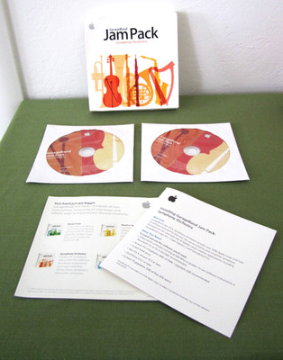 Apple GarageBand Jam Pack Symphony Orchestra Two Discs Install Disc 1 & 2