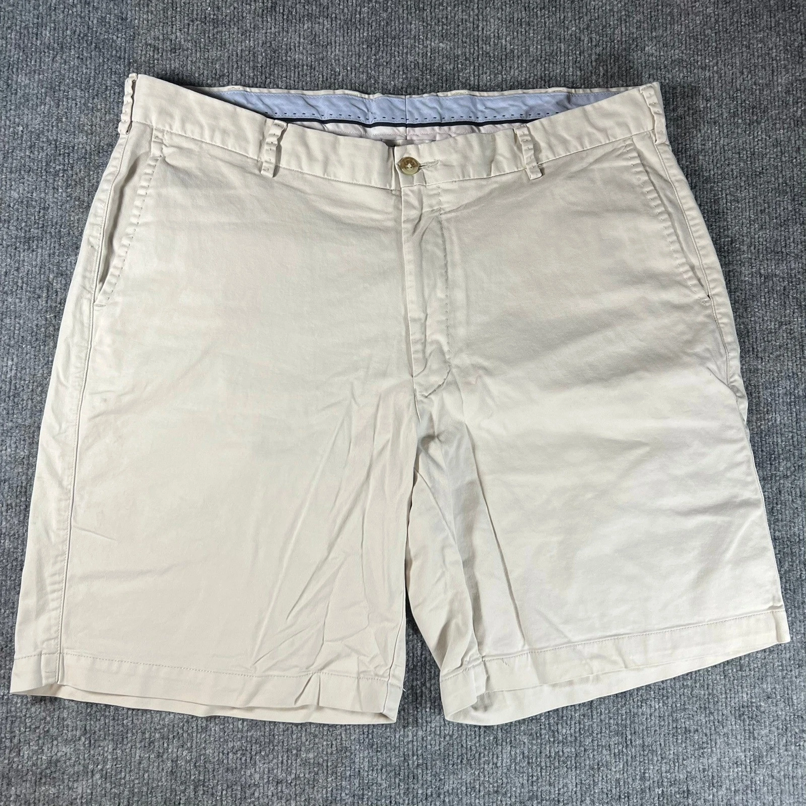 Peter Millar Mens 36 Khaki Shorts Casual Flat Front Chino
