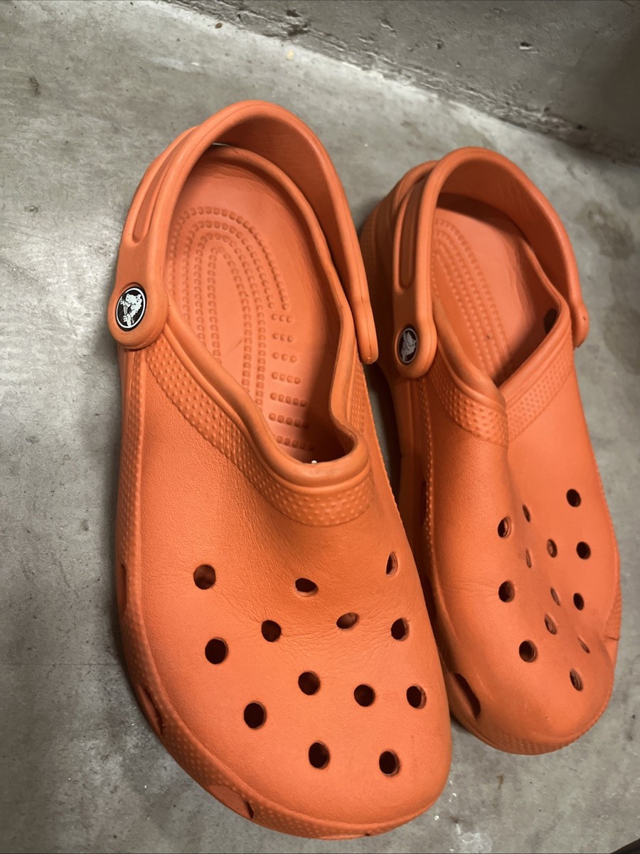 Crocs Crocband Clogs Unisex Orange Slip-On Slingback Comfort -6