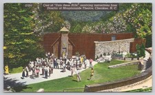 Unto These Hills Cast Mountainside Theatre Cherokee NC Postcard Vintage