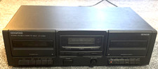 Vintage Kenwood KX-W594 Stereo Double Cassette Deck Tape Player Recorder untestd