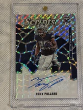 2020 Panini Mosaic Silver Scripts Tony Pollard Autograph #S25 Cowboys Auto