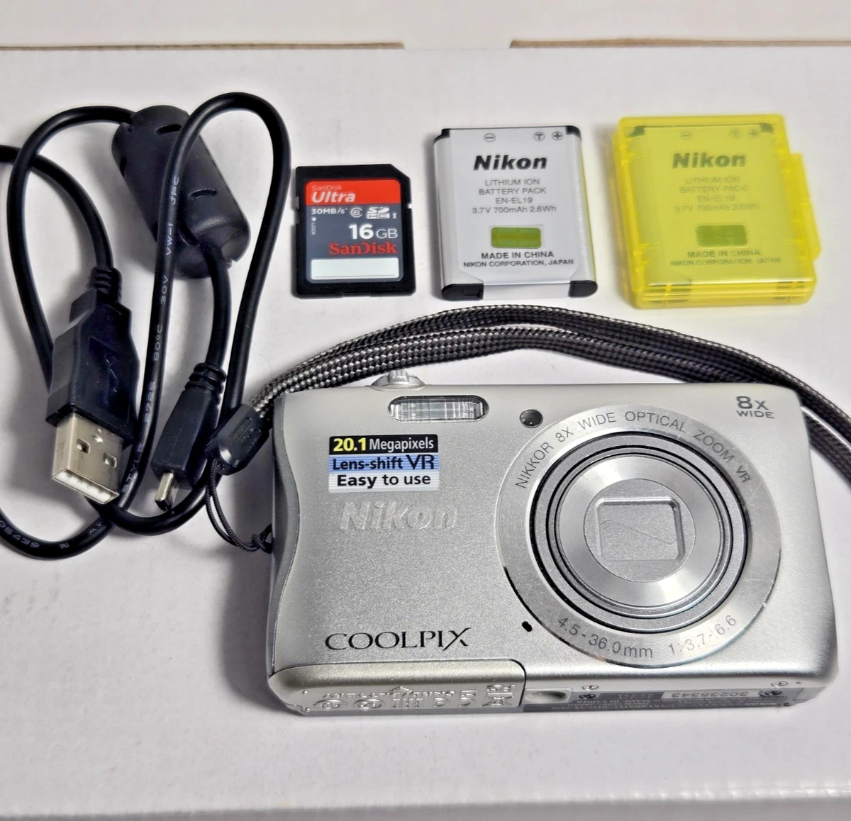 Nikon Coolpix S3700 Digital Cameras for Sale | Shop New & Used