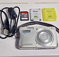 2015 Nikon Coolpix S3700 20.1 MP Digital Camera Silver