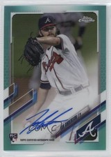 2021 Topps Chrome Rookie Aqua Refractor 122/199 Ian Anderson #RA-IA Auto 11c4
