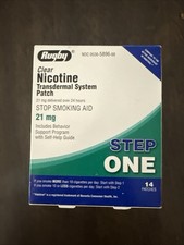 Rugby 21mg Nicotine Transdermal System Patch - 14 Count. Exp: 3/26