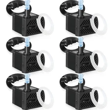 Set of 6 Fountain Pump Mini Small Water for Aquarium 50GPH 3W Submersible Wat...
