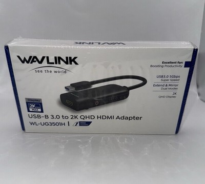 Wavlink USB 3.0 to HDMI 2K Adapter WL-UG3501H NEW!