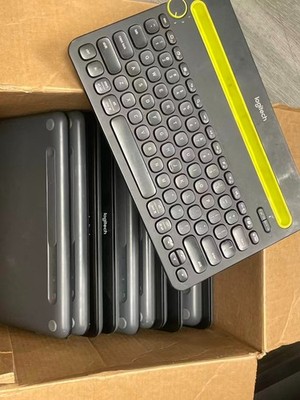 Lot of 12 Logitech K480 Bluetooth Multi-Device Keyboards.
