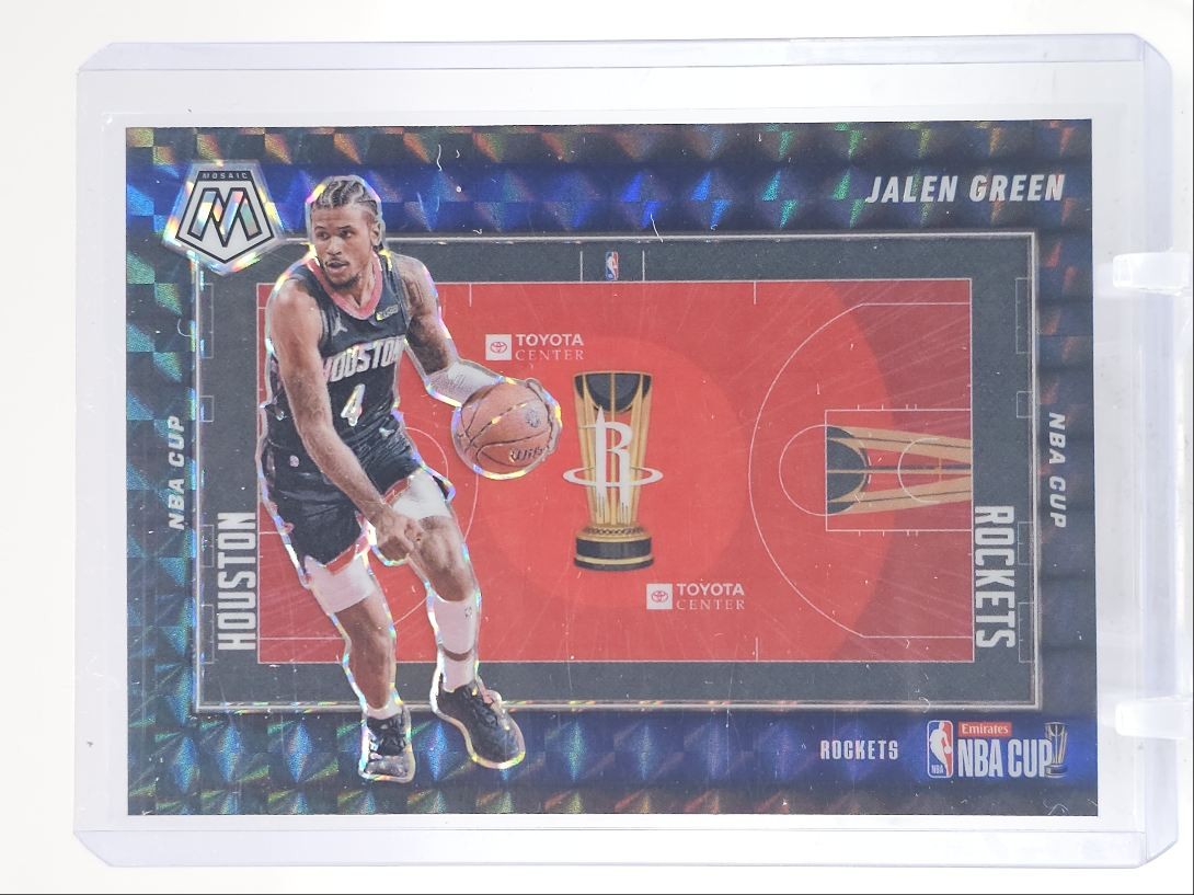 JALEN GREEN 2024-25 MOSAIC NBA CUP BASKETBALL MOSAIC PRIZM ROCKETS Q3714