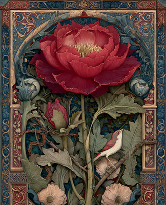 8x10 Fine Art Print - Decorative Illustration Artwork - 908846550