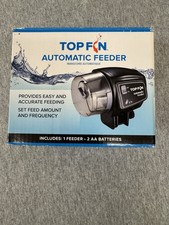 Top Fin Automatic Fish Feeder Aquarium Auto Timer Dispenser w/ Box  Manual   