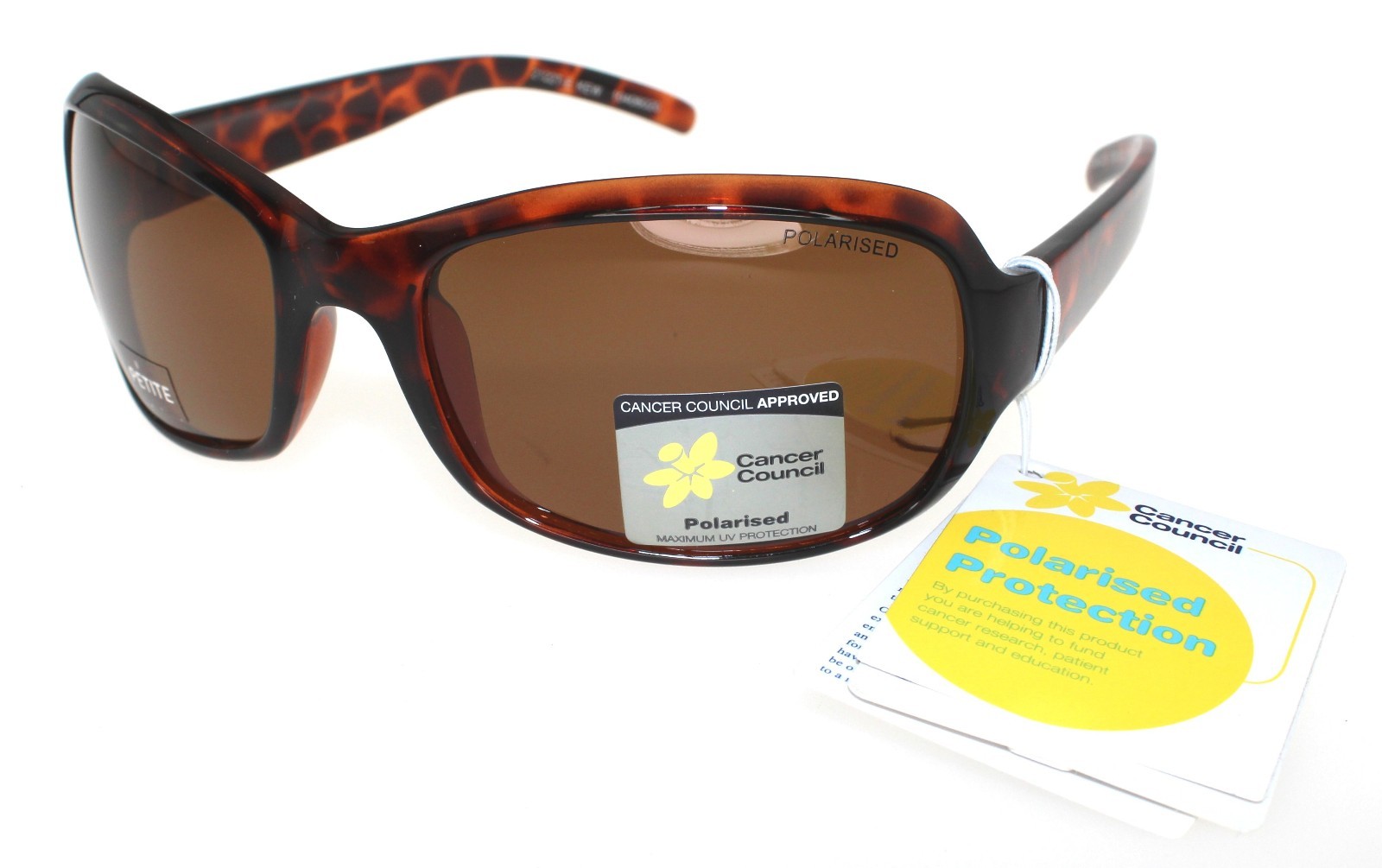 Cancer Council Womens Fashion Polarised Sunglasses Petite Kew Brown