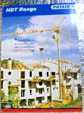 Factory Manitowoc Potain HDT Range Crane Dealership Spec Brochure FREE SHIPPING