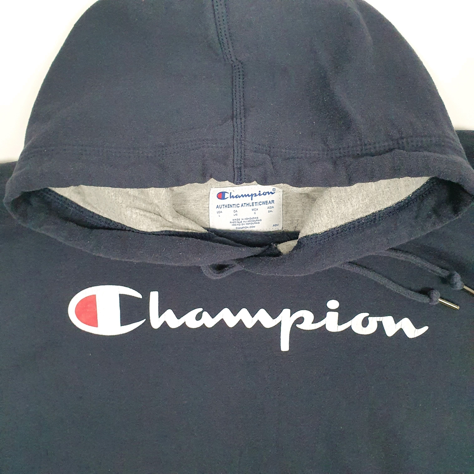 CHAMPION Hoodie Cotton & Polyester Jumper Sweatshirt Mens L image 2