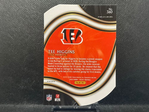 Camiseta Panini Select NFL 2020 Higgins #360 púrpura Prizm troquelado novato - Imagen 2 de 2