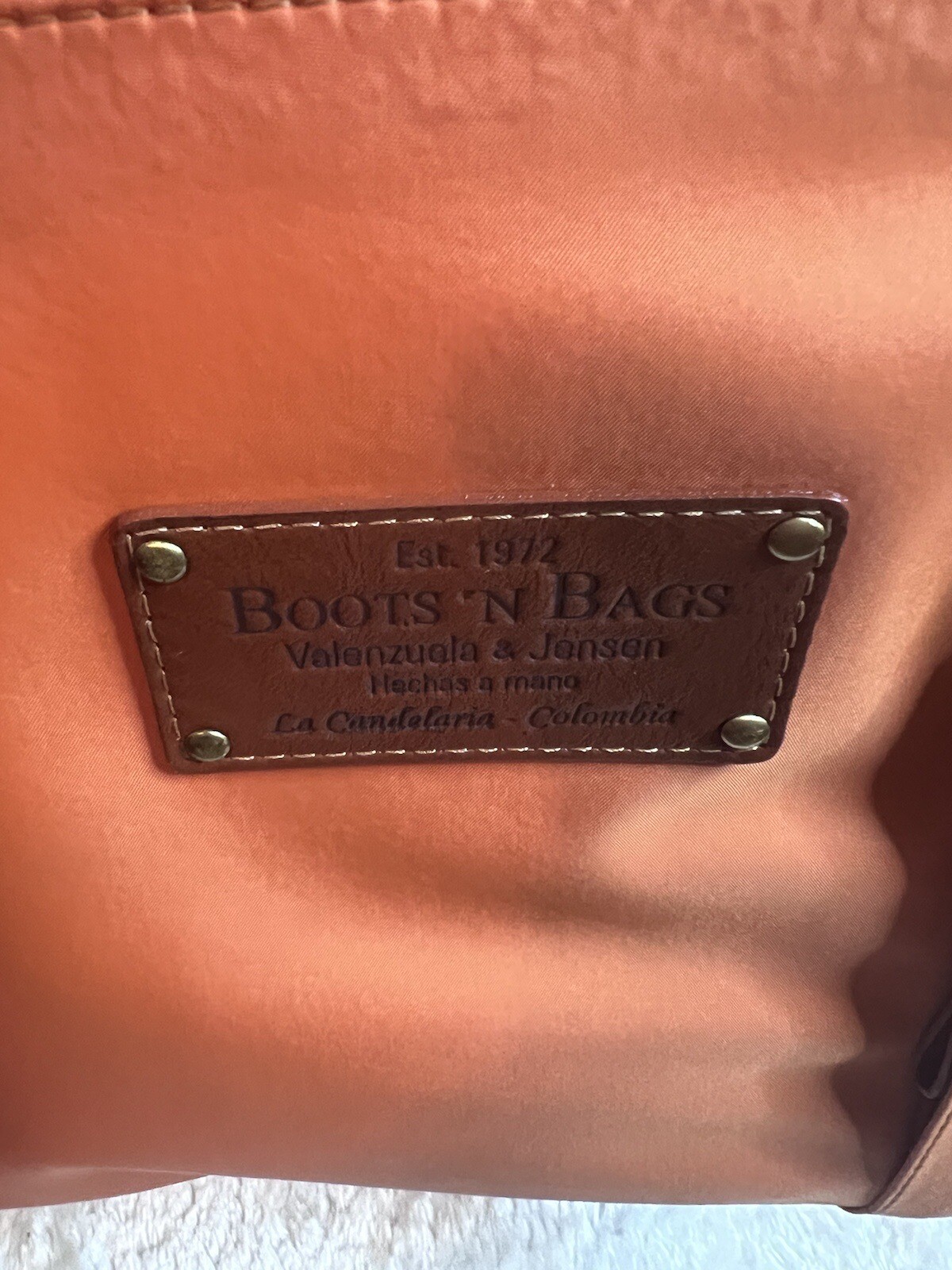 Boots ‘N Bags Orange Tote Bag - image 8