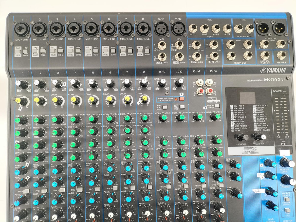 YAMAHA MG16XU アナログミキサー（ジャンク） Yamaha MG16XU 16 channel mixer - Excellent Working Condition