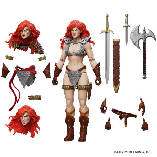 2025 Boss Fight Studio RED SONJA Epic H.A.C.K.S. 6" Scale Action Figure IN HAND! - Picture 7 of 9
