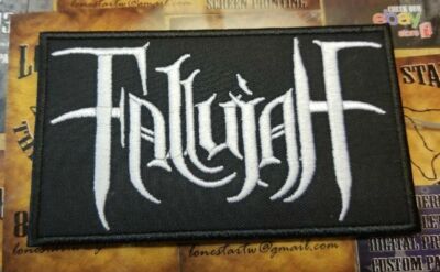 EMBROIDERED FALLUJAH DEATH METAL PATCH (Made To Order)