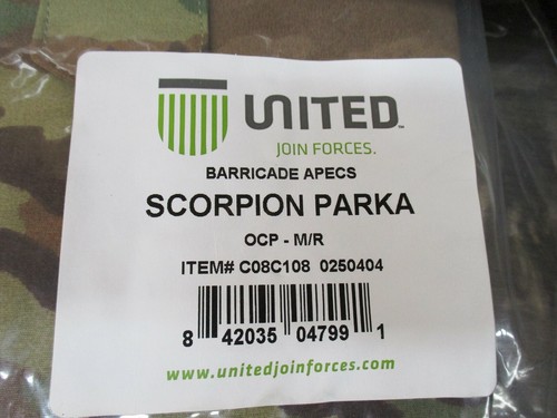 NEW ARMY AIR FORCE COLD/WET WEATHER RAIN JACKET SCORPION OCP APECS RAIN PARKA - Picture 11 of 13