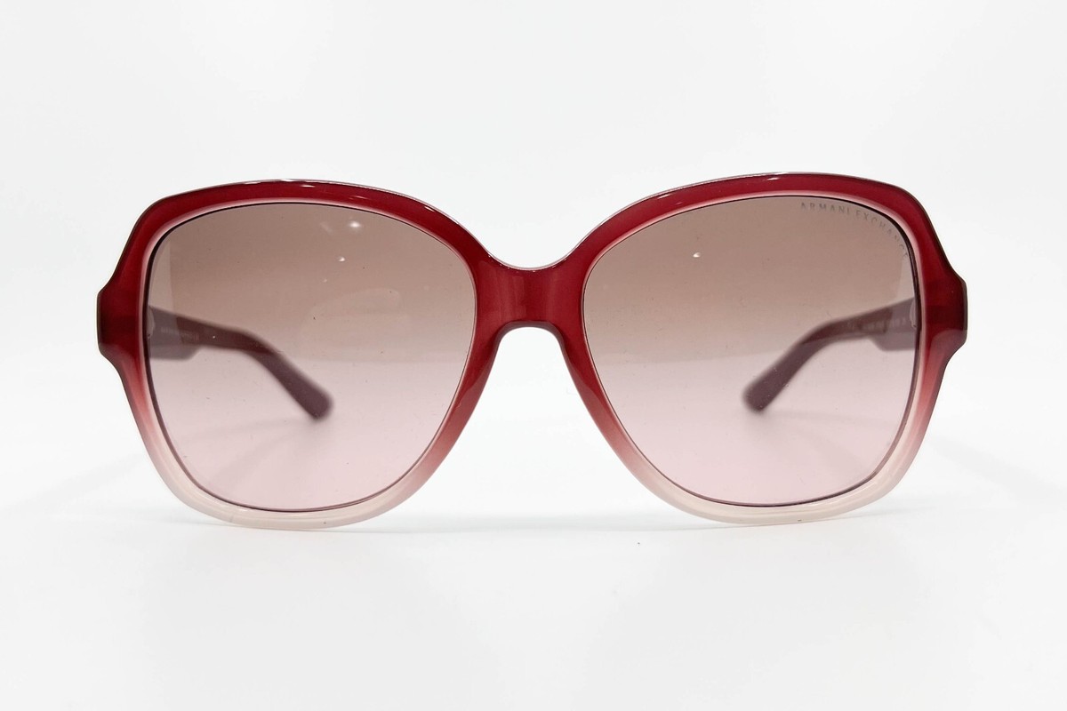 ARMANI EXCHANGE AX 4029S 813414 Red Sunglasses Womens Round 