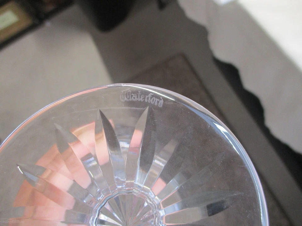 PAIR WATERFORD KENMARE WATER GOBLETS ~ 6 7/8" ~ EXCELLENT CONDITION - Image 4 of 4