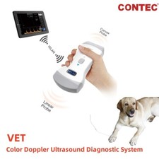 Wireless Veterinary Ultrasound Machine Scanner Portable Color Doppler Dual Probe
