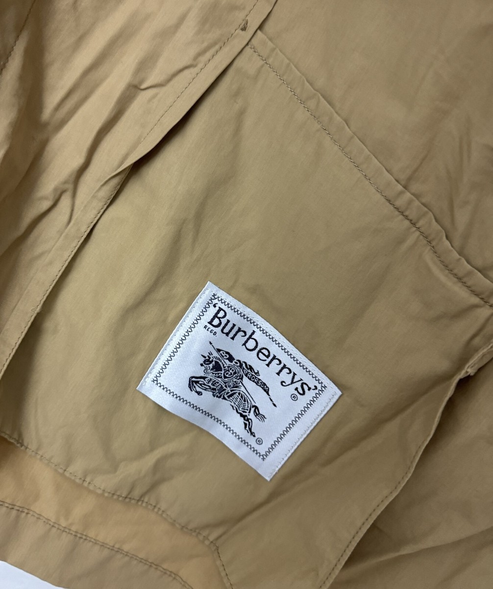 Vintage 90s Men's Burberrys Burberry London Jacket Beige Big Vintage 90s Men's Burberrys Burberry London Jacket Beige Big