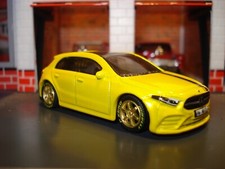 2019 MERCEDES BENZ A CLASS CUSTOM EDITION 1/64 DELUXE GOLD WHEELS AND TIRES