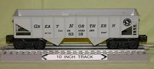 K-Line 5318 Great Northern GN 2 Bay Hopper O/027 gauge wks w/ Lionel 1987