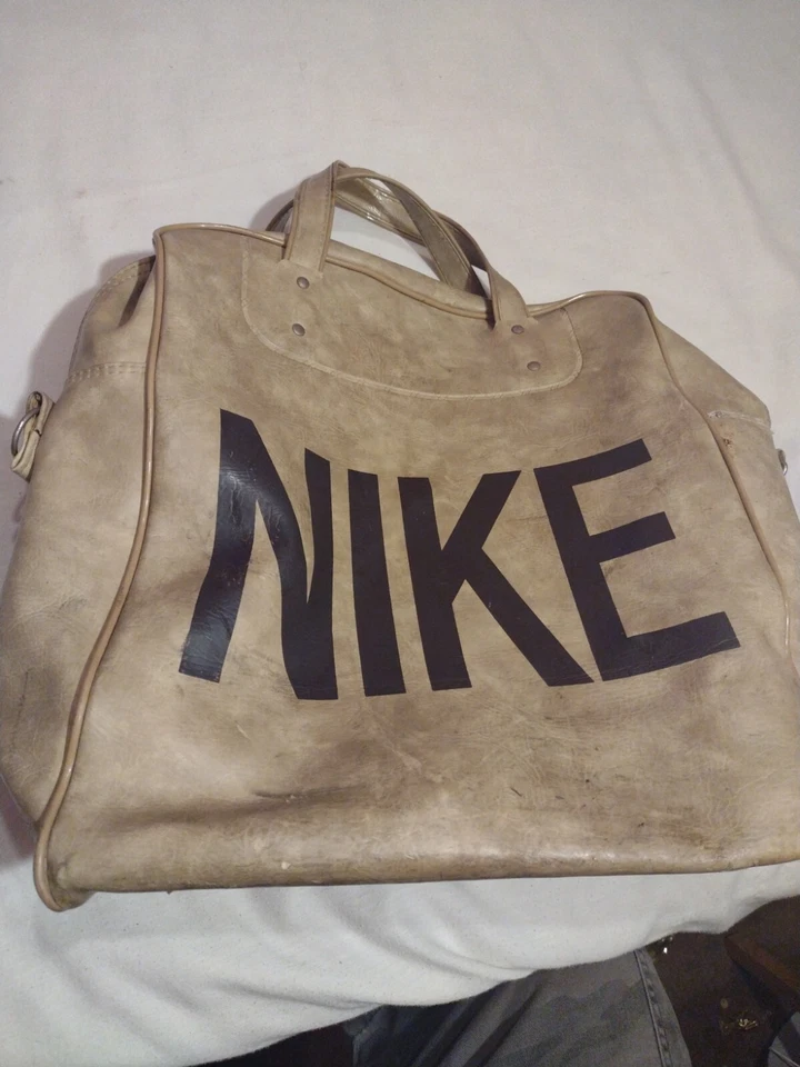 NIKE Bag Vintage 70s 80s Travelite PVC Luggage RARE Suitcase Overnite - Image 2 of 4