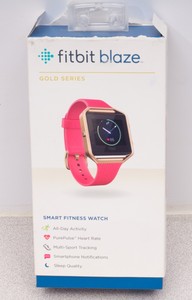 fitbit blaze pink and gold band