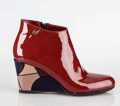 Authentic Marino Fabiani Italian Designer Bootie Sizes 7, 11 Red