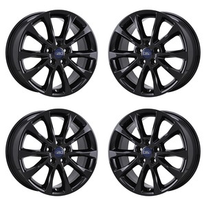 17 Ford Fusion Black Wheels Rims Factory Oem Set 4 2017 2018 Image Is Loading 17 034 Ford Fusion Black Wheels Rims Factory