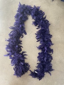 dark Purple Feather Boa deluxe Halloween