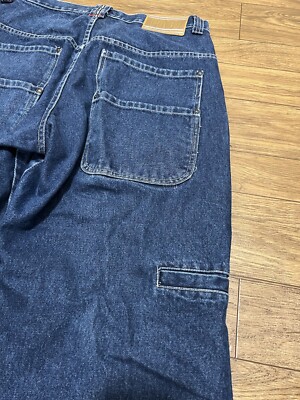 パンツ 90s PACO JEANS Super Baggy Cargo Denim Vintage PACO Wide Leg Jeans 90s Y2K Denim Cargo - Size 34 X