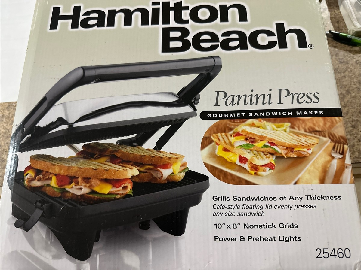 NEW Hamilton Beach Panini Press Gourmet Sandwich Maker 25460