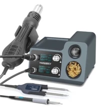 T812 two-in-one hot air gun tweezers soldering table OLED temperature regulation