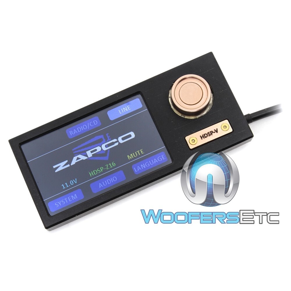 ZAPCO HDSP-Z16 V 16-CHANNEL DSP HD PLAYER 8 ANALOG INPUTS & 16