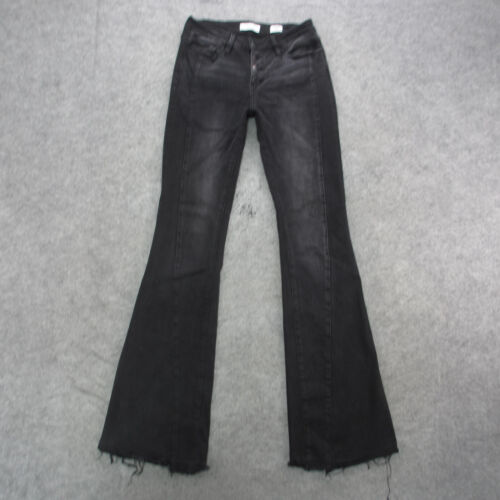 KanCan Jeans Women's 27 Black Dark Wash Kurvy Flare Jeans