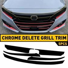 Car Front Grille Precut Vinyl Trim PreCut For 2021 2022 Honda Accord Accessories