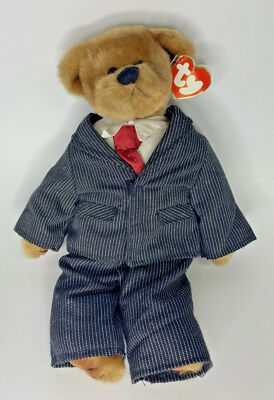 1993 Ty Beanie Baby ''William'' Retired Dress For Success Bear BB4