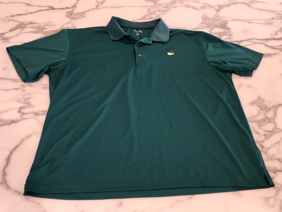 MASTERS TECH STRETCH POLY SPANDEX GOLF SHIRT XL EUC Classic Solid