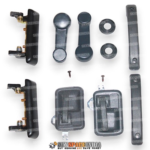 Door Window Handle Set of8 Compatible With Suzuki SJ Samurai Sierra Drover Gypsy - Picture 6 of 23