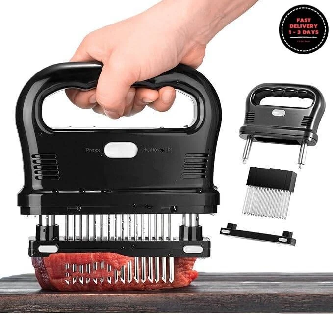 Herramienta para ablandar carne con 48 cuchillas de aguja ultra afiladas. neuvo.