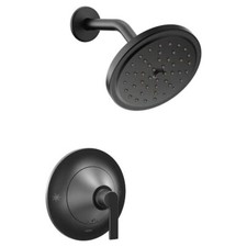 Moen Doux 1-Handle Eco-Performance Posi-Temp Shower Faucet Trim Kit Matte Black