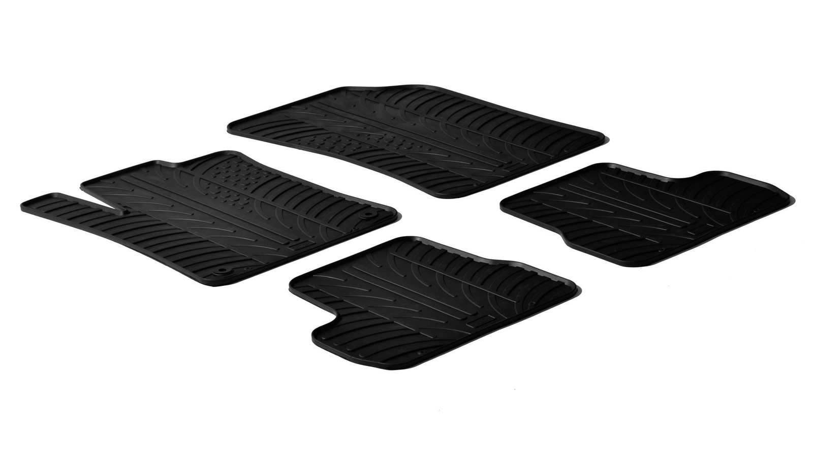 Set tappeti su misura in gomma Citroen C3 (11/09>4/13) Citroen C3 (5/13>) 1pz